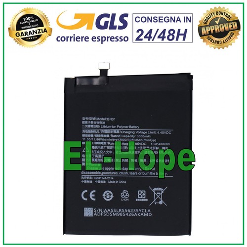 Batteria bn31 per xiaomi - bn31,